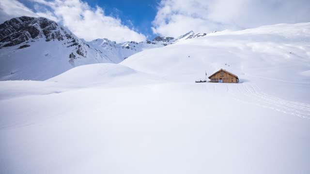 Schatzsuche auf Obererbs mit Lawinensuchgeräten